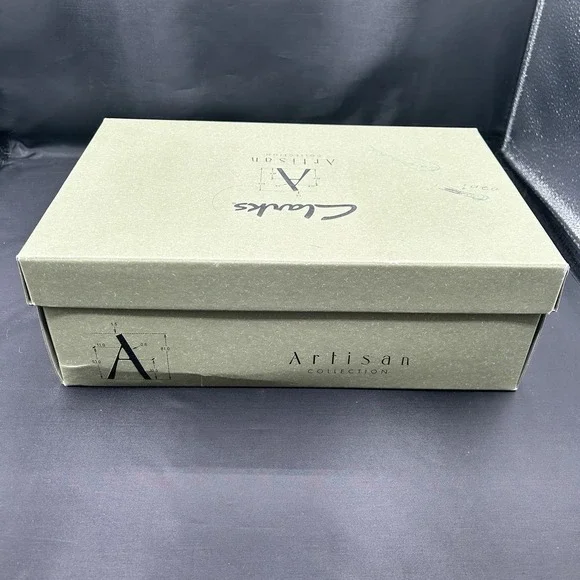 Clarks Artisan Sago Wedge Sandals Womens Size 8.5 Mango Leather Grommeted Straps - Picture 13 of 15